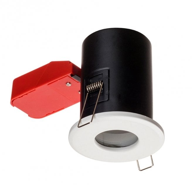Red Arrow IGP/65W Fire Rated IP65 Showerlight Downlight in a White Finish