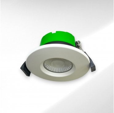 SL-D65CCT8870 Downton Fire Rated IP65 CCT & Wattage Selectable LED Downlight in a White Finish