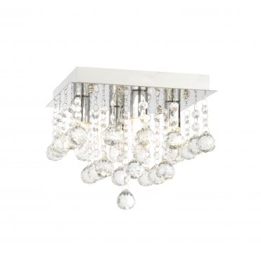 SPA-24468-CHR Orlando IP44 4 Light Flush Light in a Chrome Finish