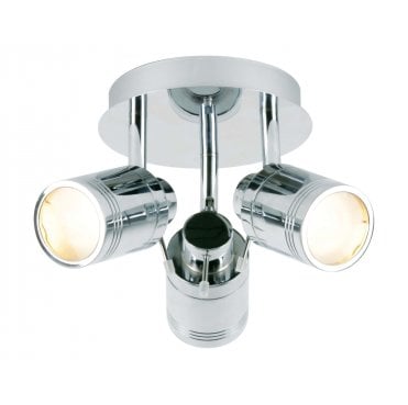 SPA-27405-CHR Scorpius IP44 3 Light Spotlight in a Chrome Finish