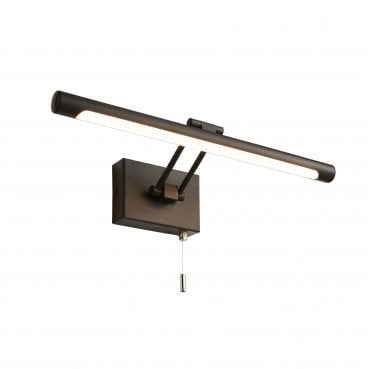 SPA-30993-MBLK Chai 8w LED 3000k (Warm White) Picture Light in a Matt Black Finish