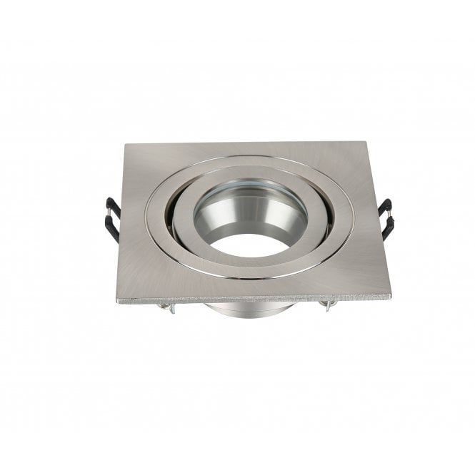 Spa Lighting SPA-35726-SATNIC Cali IP65 Square Tiltable Downlight in a Satin Nickel Finish