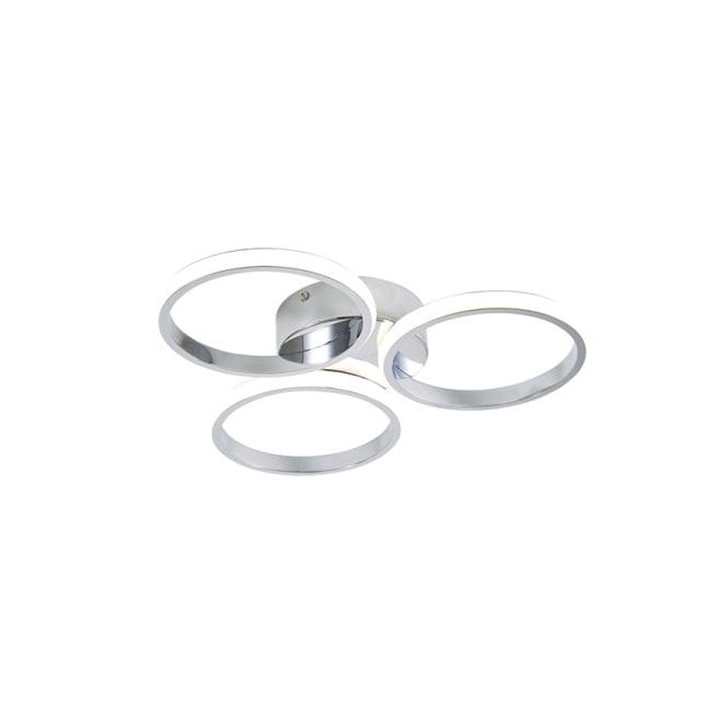 Spa Lighting SPA-36129-CHR Chios 26w IP44 4000k (Cool White) LED Ceiling Light in a Chrome Finish