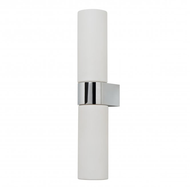 Spa Lighting SPA-44384-CHR Cuco IP44 Wall Light in a Chrome and Opal Finish