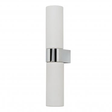SPA-44384-CHR Cuco IP44 Wall Light in a Chrome and Opal Finish
