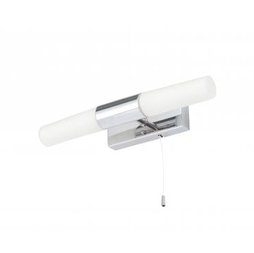 SPA-PR-12744 Aries IP44 2 Light Wall Light in a Chrome Finish