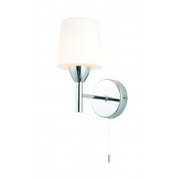 SPA-PR-17146 Aquarius IP44 1 Light Wall Light in a Chrome Finish