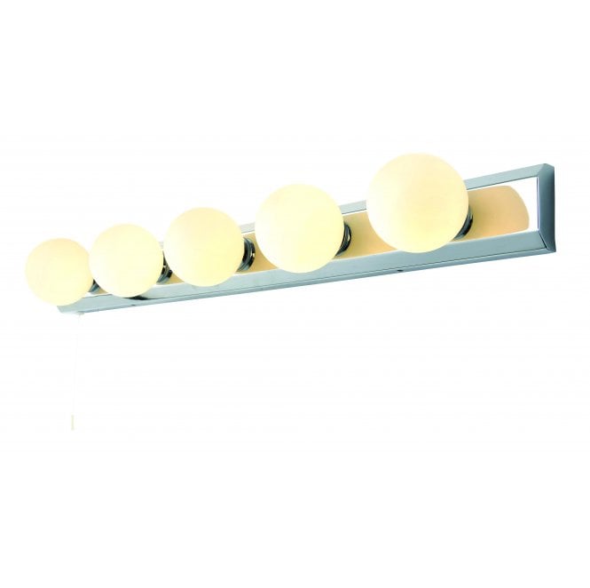 Spa Lighting SPA-PR13145 Ara IP44 5 Light Wall Light in a Chrome Finish
