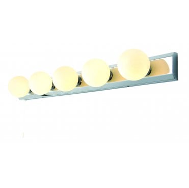 SPA-PR13145 Ara IP44 5 Light Wall Light in a Chrome Finish