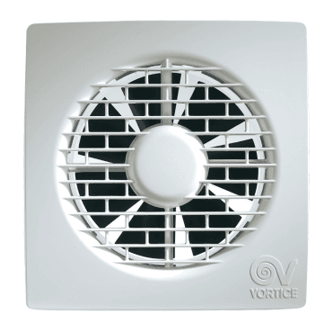11123 4"/100mm Filo Axial Bathroom Extractor Fan with Integral Backdraught Shutter
