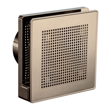 11316 4"/100mm Evo Gold Axial Quiet Bathroom Extractor Fan with Timer in Gold