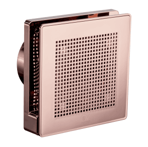 11317 4"/100mm Evo Gold Axial Quiet Bathroom Extractor Fan with Timer in Rose Gold