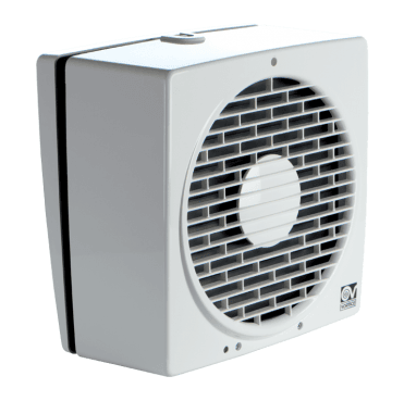 12615 6"/150mm Supply and Extract Fan with Auto Shutters, Long Life Motor and High Performance