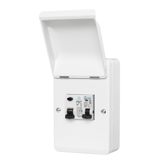 Whitecliffe WERM6332 Electric Vehicle (EV)/Solar Photovoltaic (PV) Connection Units with 63A RCD A Type and  32A MCB