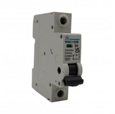 WMC106B 6A Type B Miniature Circuit Breaker (MCB)