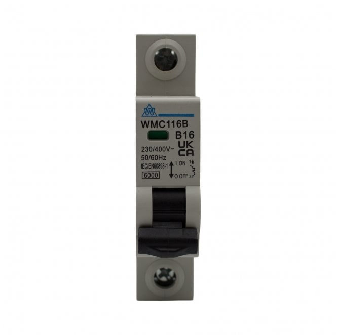 Whitecliffe WMC116B 16A Type B Miniature Circuit Breaker (MCB)