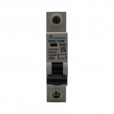 WMC120B 20A Type B Miniature Circuit Breaker (MCB)