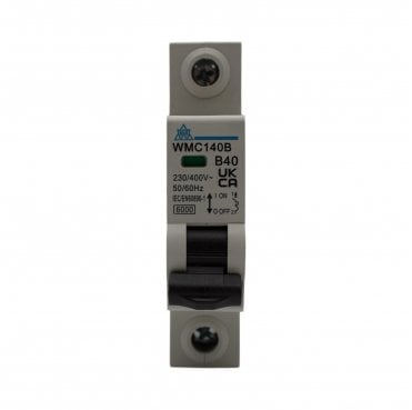 WMC140B 40A Type B Miniature Circuit Breaker (MCB)