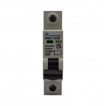WMC163B 63A Type B Miniature Circuit Breaker (MCB)
