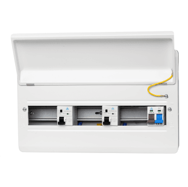 WME1880TR 18 Module Metal Consumer Unit with 100A Main Switch, 2x 80A RCD - 12 Usable Ways