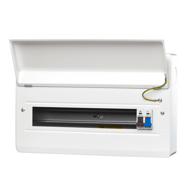 Whitecliffe WME22/MS100 22 Way Metal Consumer Unit with 100A Main Switch - 20 Usable Ways