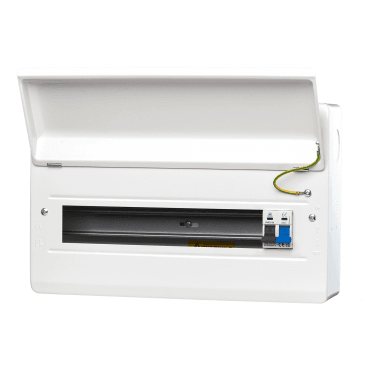 WME22/MS100 22 Way Metal Consumer Unit with 100A Main Switch - 20 Usable Ways