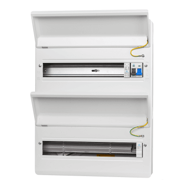 WME36/SP 36 Way Metal Consumer Unit with 100A Main Switch and Surge Protection Device (SPD) - 32 Usable Ways
