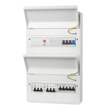 WMTP28-R40CSP 3 Phase EV Distribution Board with 2x RCBO's and 1x PME Detector