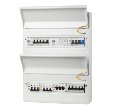 WMTP36-R40CSP 3 Phase EV Distribution Board with 3x RCBO's and 2x PME Detector