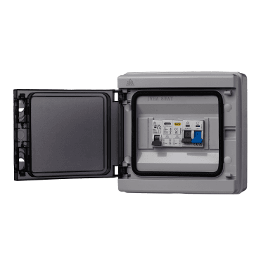 WPEVCU32BSP Electric Vehicle (EV)/Solar Photovoltaic (PV) Metal Consumer Unit with 100A Main Switch, 32A MCB and Surge Protection Device (SPD)