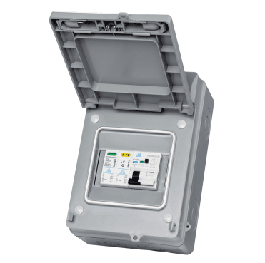 WPRC40CSP IP65 Electric Vehicle (EV)/Solar Photovoltaic (PV) Protection Enclosure, A Type 40A C Curve RCBO and Surge Protection Device (SPD)