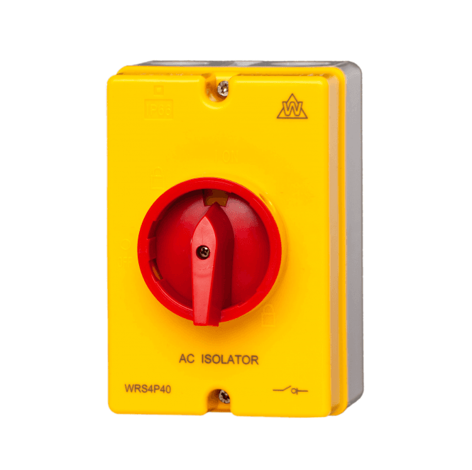 Whitecliffe WRS4P40 4 Pole 40A AC Weatherproof Rotary Isolator Switch