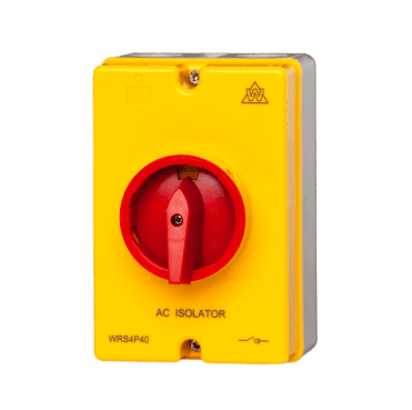 WRS4P40 4 Pole 40A AC Weatherproof Rotary Isolator Switch