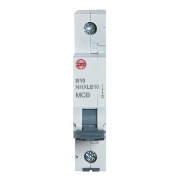 NHXLB10 10A Type B Minature Circuit Breaker (MCB)