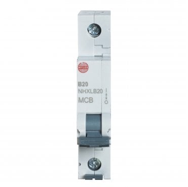 NHXLB20 20A Type B Minature Circuit Breaker (MCB)