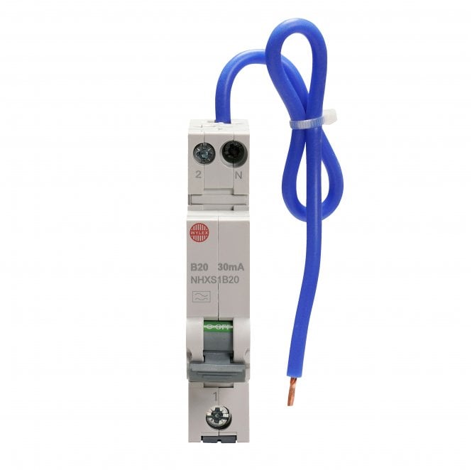 Wylex NHXS1B20 20A Type B Residual Current Circuit Breaker (RCBO)