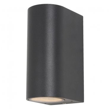 ZN-20930-BLK Antar Outdoor IP44 Up Down Light in a Black Finish
