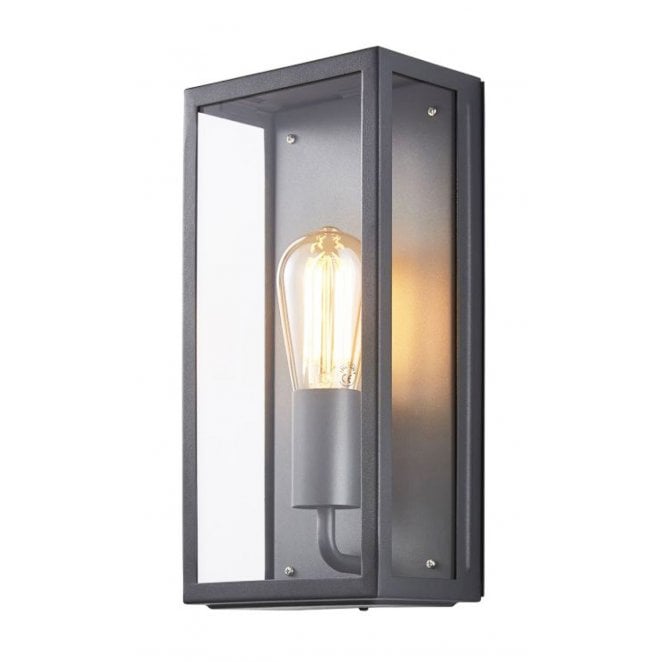 Zink ZN-20944-ANTH Minerva Outdoor IP44 Box Lantern in an Anthracite Finish