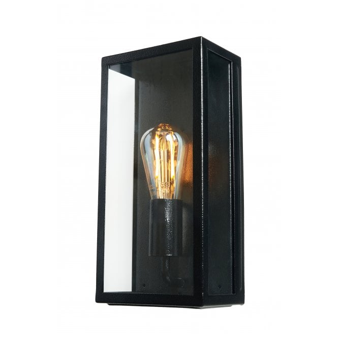 Zink ZN-20944-BLK Minerva Outdoor IP44 Box Lantern in a Gloss Black Finish