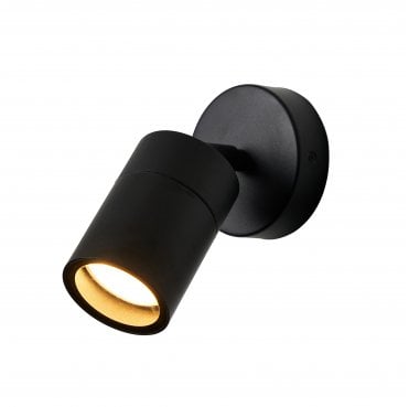 ZN-26536-BLK-65 Leto Outdoor IP65 Adjustable Spotlight in a Black Finish