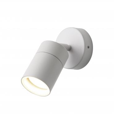 ZN-26536-WHT-65 Leto Outdoor IP65 Adjustable Spotlight in a White Finish