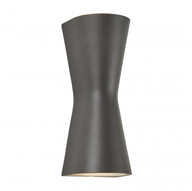 Zink ZN-29347-Anth Skye Outdoor IP44 Double Cone Up Down Wall Light in an Anthracite Finish