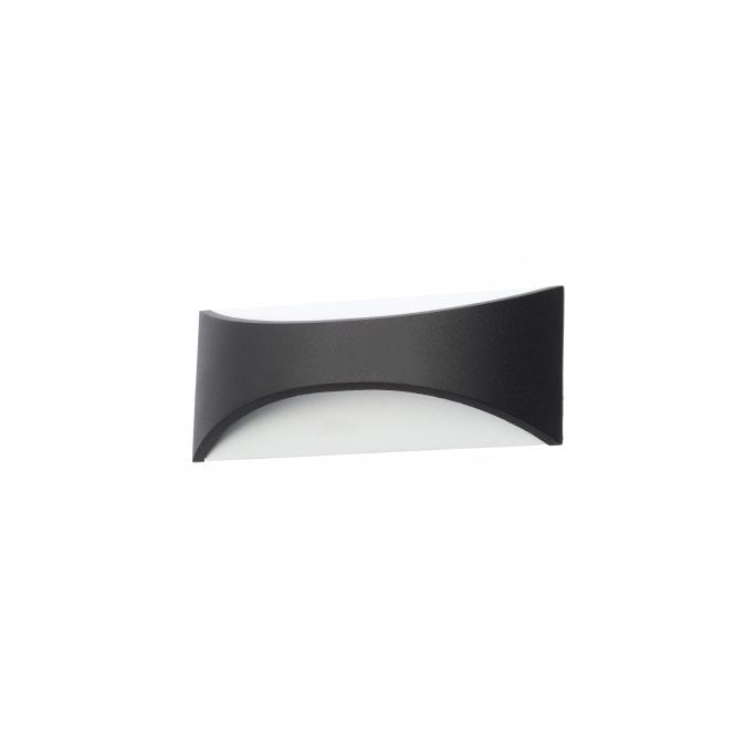 Zink ZN-31767-BLK Stroud Outdoor IP44 Large 12w LED 4000k (Cool White) Up Down Wall Light in a Black Finish