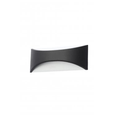 ZN-31767-BLK Stroud Outdoor IP44 Large 12w LED 4000k (Cool White) Up Down Wall Light in a Black Finish