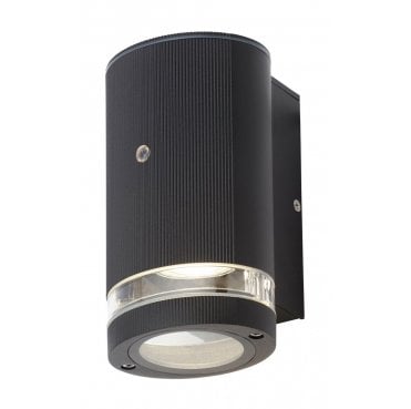 ZN-35686-BLK Helix Outdoor IP44 Downlight with a Photocell Sensor in a Black Finish