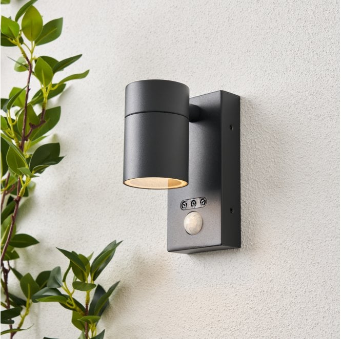 Zink ZN-37938-ANTH-65 Leto Outdoor IP65 Downlight with PIR Sensor in an Anthracite Finish