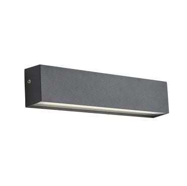 ZN-38636-ANTH Cannes Outdoor IP54 Linear Wall Light in an Anthracite Finish