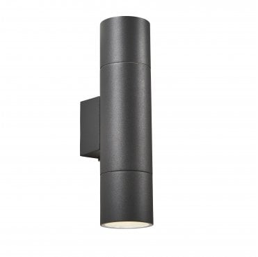 ZN-40001-ANTH Morro Outdoor IP44 Long Up Down Wall Light in an Anthracite Finish