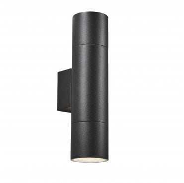 ZN-40001-BLK Morro Outdoor IP44 Long Up Down Wall Light in a Black Finish