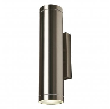 ZN-42019-SST Brean Outdoor IP44 Up Down Wall Light in a Stainless Steel Finish